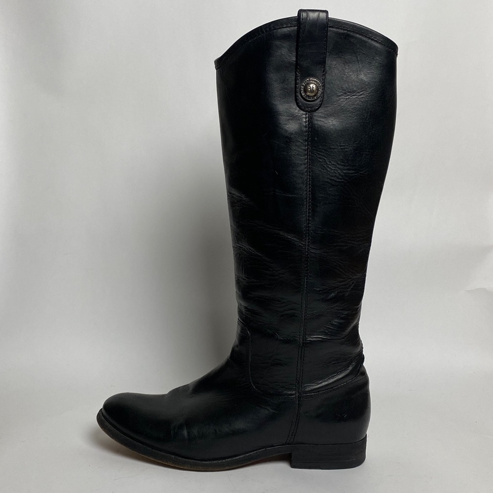 FRYE Melissa Real LEATHER Button Tall Knee Riding Equestrian Boots Sz 7.5 7 1/2